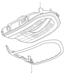Console / Roof  (See workshop manual) (PR:-193) Panamera 970 (G1) 2010-16