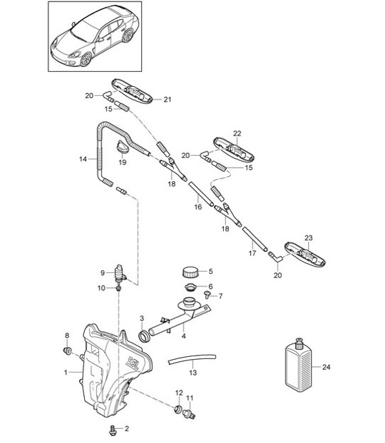 Diagram 904-010 Porsche Boxster 987 MKII 2.9L 2009-12 Electrical equipment