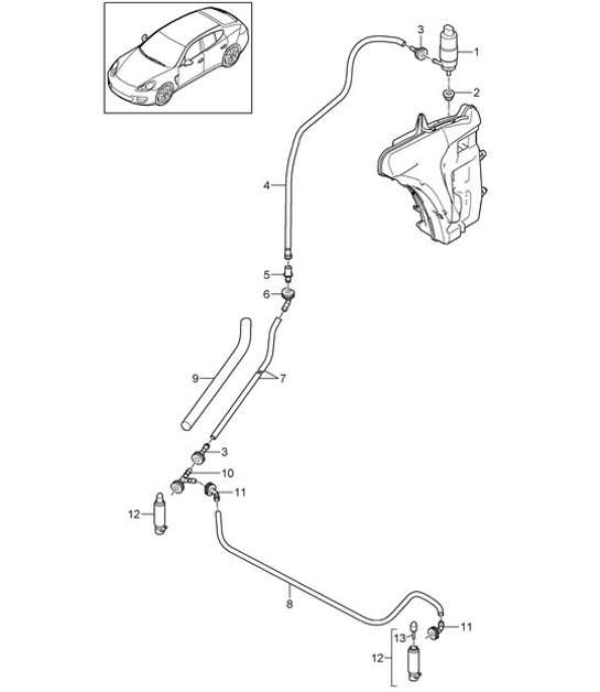 Diagram 904-020 Porsche Cayman 718C (982C) 2017>> Electrical equipment