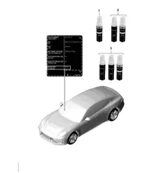 Paint touch-up applicator / Paint  Panamera 971.1 (G2) 2017-20