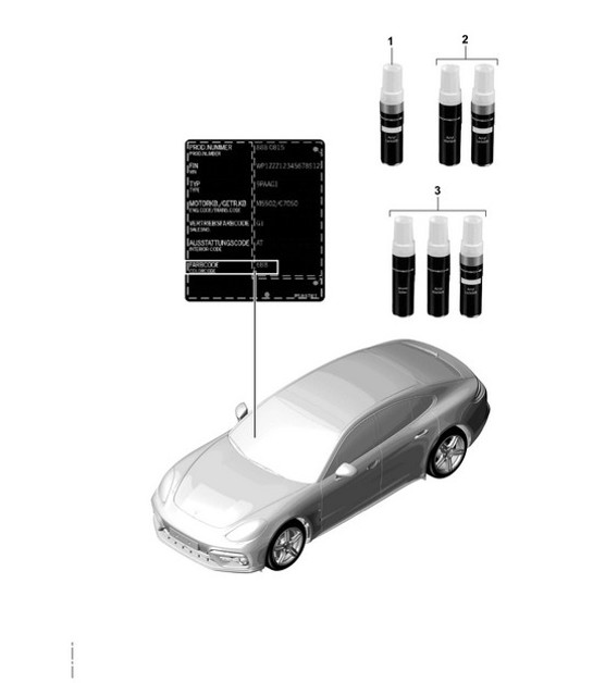Diagram 004-000 Porsche 997 (911) MK1 2005-2008 Accessories & others 