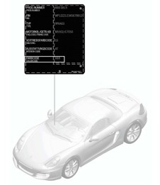 Paint touch-up applicator / Paints 981 Boxster / Boxster S 2012-16