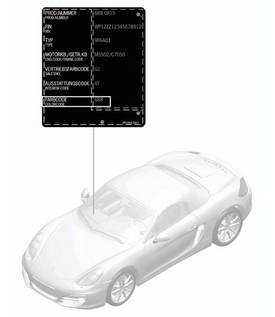 Diagram 004-000 Porsche Panamera 970 MK2 (2014-2016) 