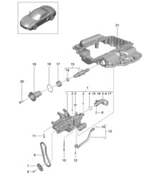 Oil pump 981 Boxster / Boxster S 2012-16