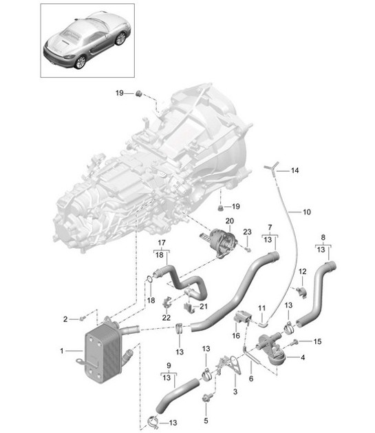 Diagram 302-020 Porsche Cayenne MK3 (958) 2010-2017 Transmission