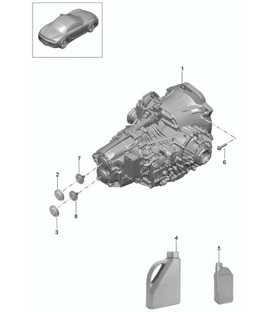 Diagram 320-000 Porsche 992.1  Carrera 2S / GTS 3.0L 2019-24 Transmission