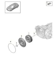- PDK - Gearbox / Clutch for dual clutch / Gearbox (Model: CG205,CG225) 981 Boxster / Boxster S 2012-16
