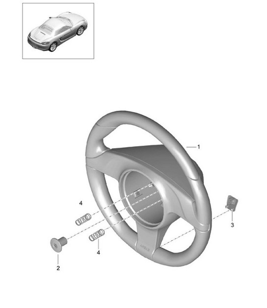 Diagram 403-005 Porsche Macan (95B) MK1 (2014-2018) Front Axle, Steering 