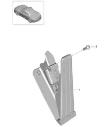 Pedals throttle control 981 Boxster / Boxster S 2012-16