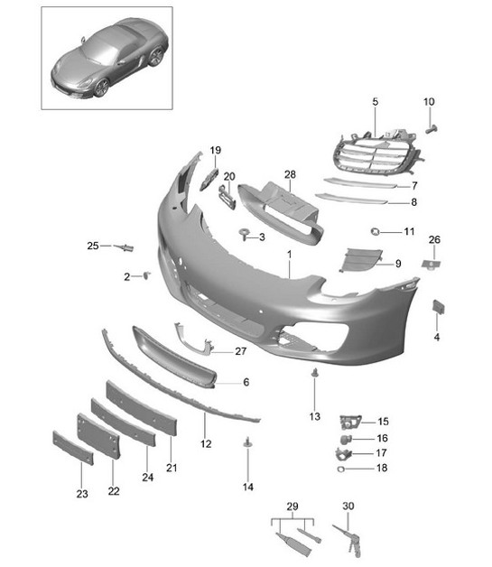 Diagram 802-000 Porsche 997GT3 2007>> Carrocería