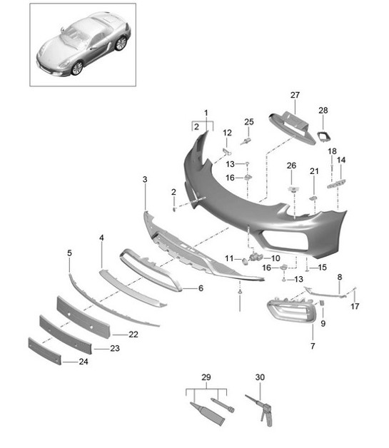 Diagram 802-001 Porsche Boxster 718 (982) 2017>> Body