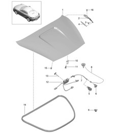 Cover - REAR - 981 Boxster / Boxster S 2012-16