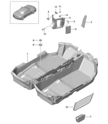 Flooring  981 Boxster / Boxster  S 2012-16