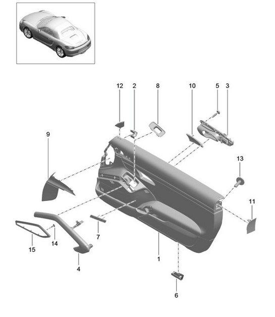 Diagram 808-025 Porsche Macan (95B) MK1 (2014-2018) Body