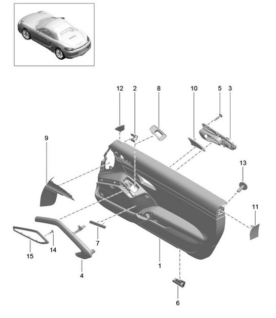 Diagram 808-045 Porsche 997 (911) MK1 2005-2008 Body