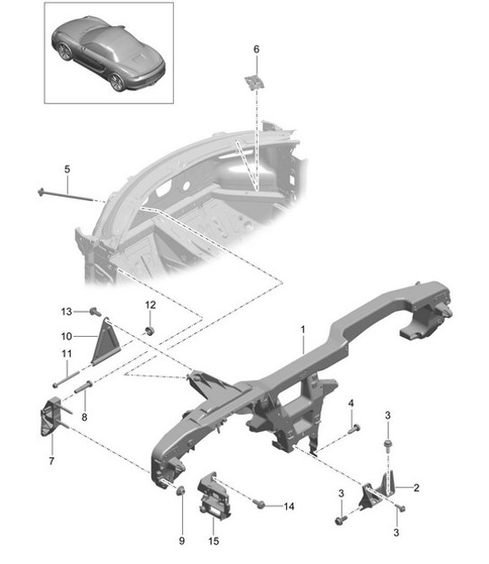 Diagram 809-015 Porsche Macan (95B) MK1 (2014-2018) Body