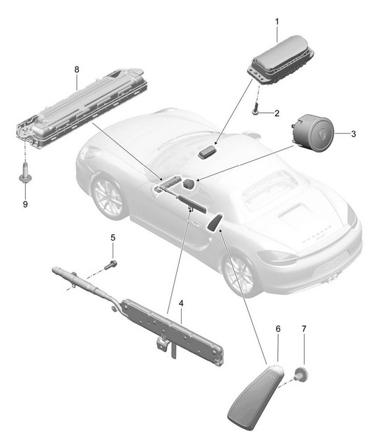 Airbag 981 Boxster / Boxster S 2012-16