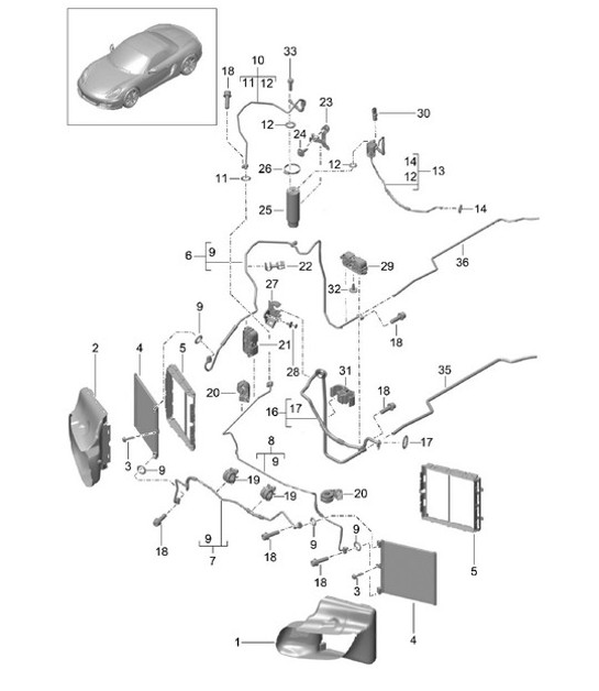 Diagram 813-020 Porsche Macan (95B) MK1 (2014-2018) Body