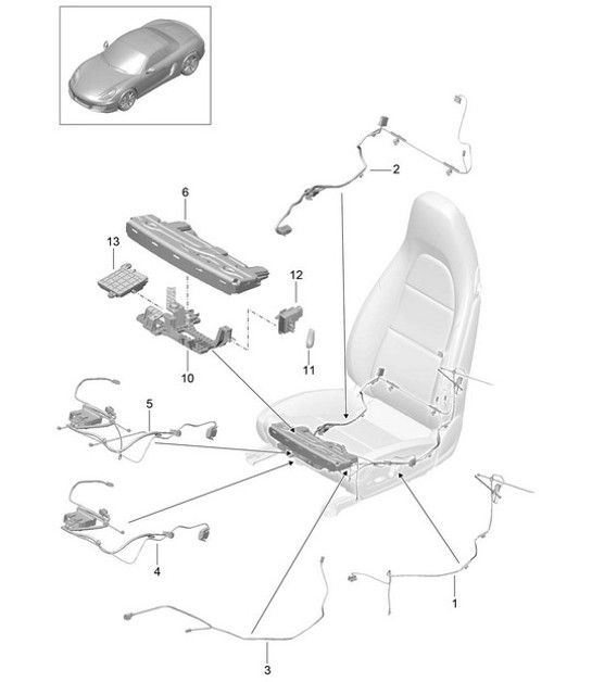 Diagram 817-025 Porsche 996 GT2 2001-05 Body