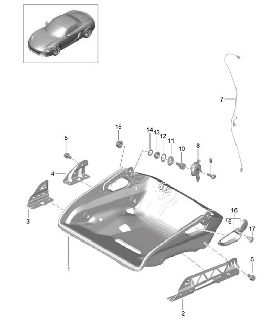Diagram 817-064 Porsche Macan (95B) MK1 (2014-2018) Body