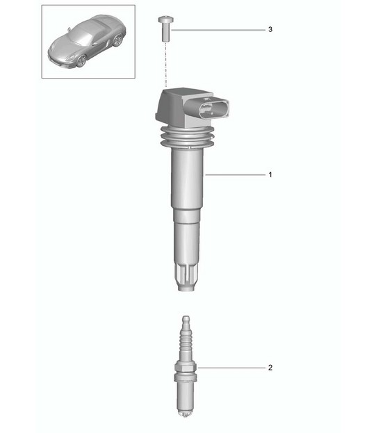 Ignition system 981 Boxster / Boxster S 2012-16