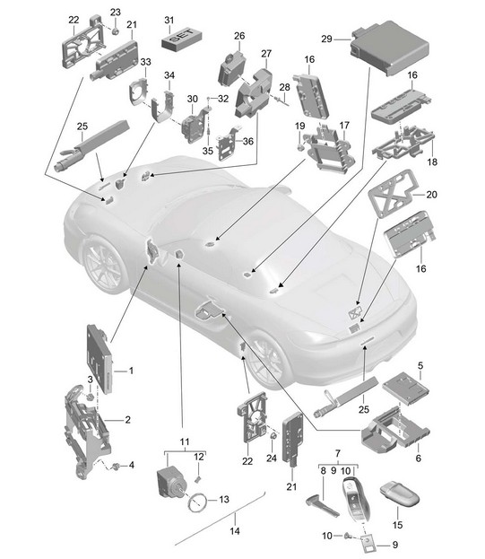 Control units 981 Boxster / Boxster S 2012-16