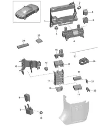 Central electrics / Dashboard 981 Boxster / Boxster S 2012-16