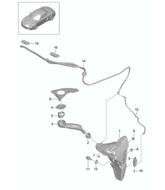 Diagram 904-010 Porsche 991.2 Carrera 4 3.0L (370 Bhp) 2016-19 Electrical equipment