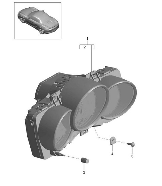 Diagram 906-001 Porsche Macan (95B) MK1 (2014-2018) Electrical equipment