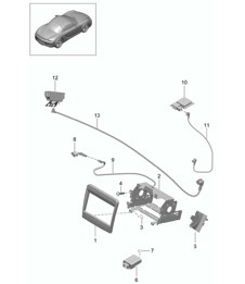 Preparation / Navigation system - Japan, PR:675 - 981 Boxster / Boxster S 2012-16