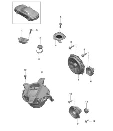 Loudspeaker 981 Boxster / Boxster S 2012-16