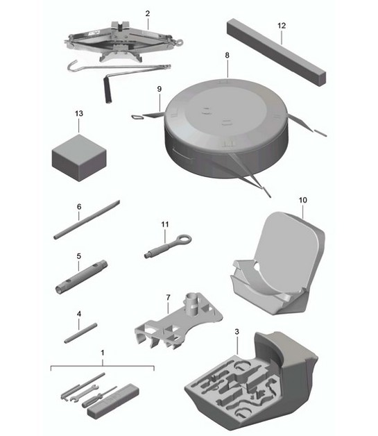 Diagram 001-000 Porsche Cayman 987C / 981C (2005-2016) Accessories & others 