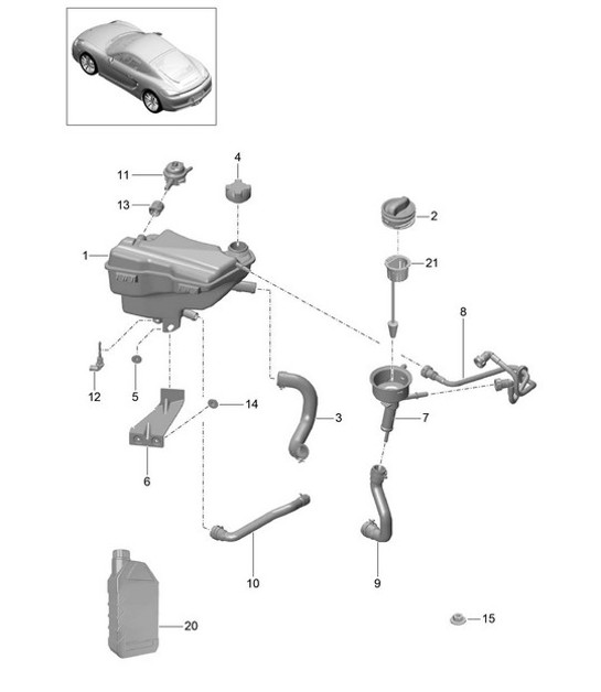 Diagram 105-020 Porsche Macan (95B) MK3 2022>> Engine