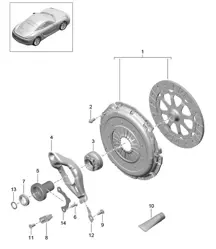 Coupling (Model: G8100,G8120) 981C Cayman / Cayman S 2014-16