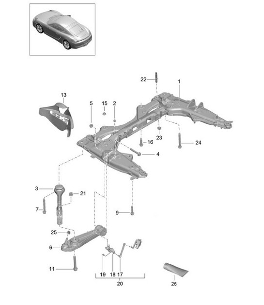Diagram 401-000 Porsche Panamera 971 MK2 (2021>>) 