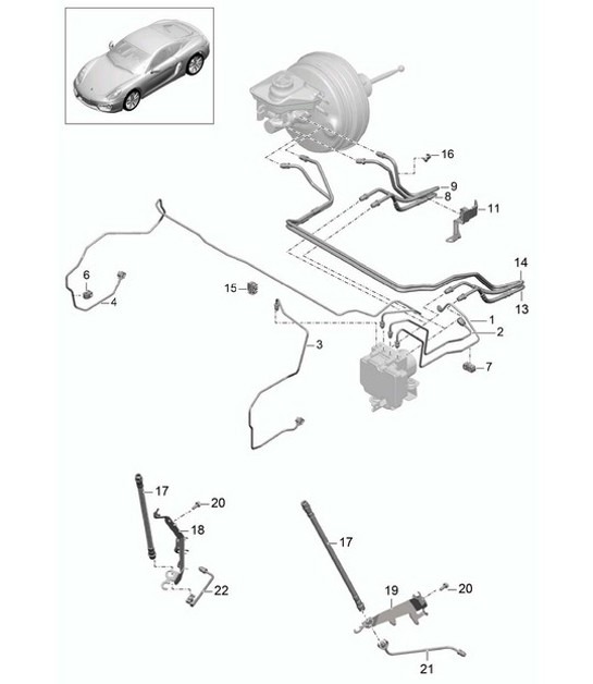 Diagram 604-005 Porsche Panamera 970 MK1 (2009-2013) Wheels, Brakes