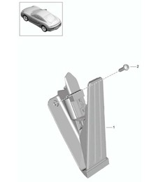 Pedals throttle control 981C Cayman / Cayman S 2014-16