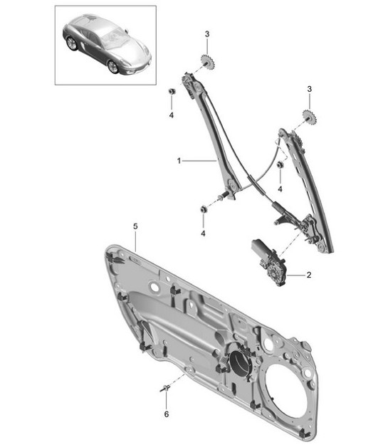 Diagram 804-030 Porsche 991 (911) MK2 2016-2019 Body