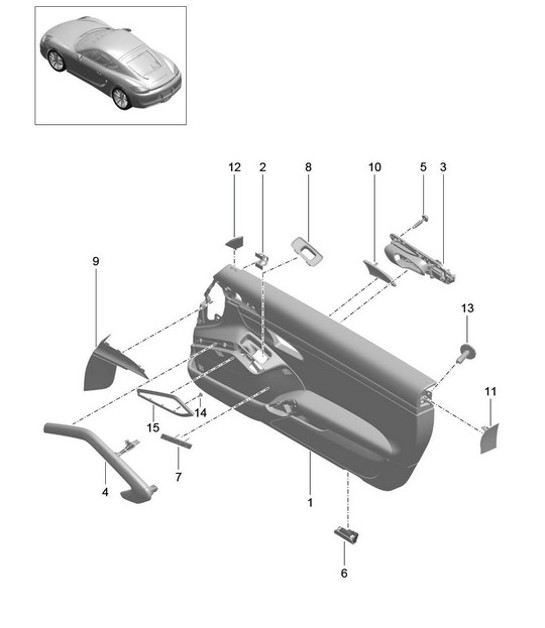 Diagram 808-001 Porsche 997 (911) MK1 2005-2008 Body