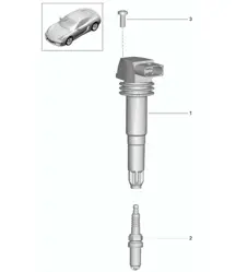 Ignition system 981C Cayman  / Cayman S 2014-16