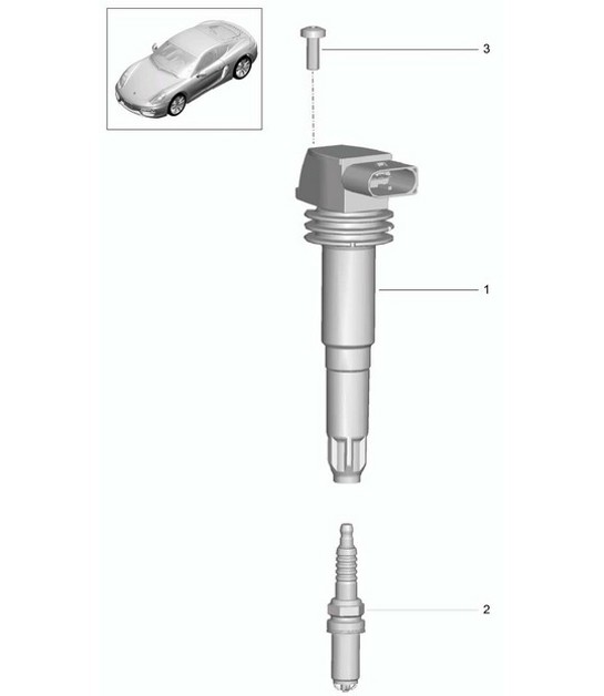 Diagram 901-000 Porsche Cayman 718C (982C) 2017>> Electrical equipment