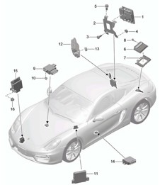 Control units 981C Cayman / Cayman S 2014-16