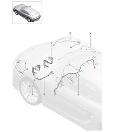 Wiring looms / Dashboard / Trim / Cover / Steering / Front axle 981C Cayman / Cayman S 2014-16