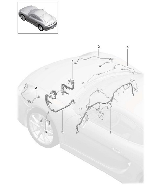 Diagram 902-011 Porsche Macan (95B) MK1 (2014-2018) Electrical equipment