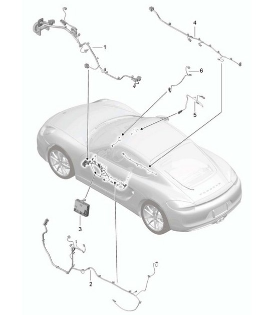 Diagram 902-015 Porsche Macan (95B) MK1 (2014-2018) Electrical equipment