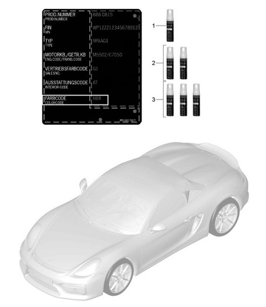 Diagram 004-000 Porsche Carrera GT (2003-2006) 