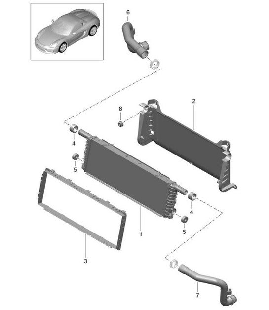 Diagram 105-017 Porsche Macan (95B) MK1 (2014-2018) Engine