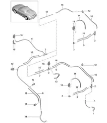 Vacuum system / Engine 981.SP Boxster Spyder 2016