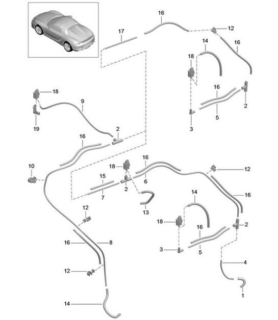 Diagram 107-015 Porsche Cayenne MK1 (955) 2003-2006 Motore