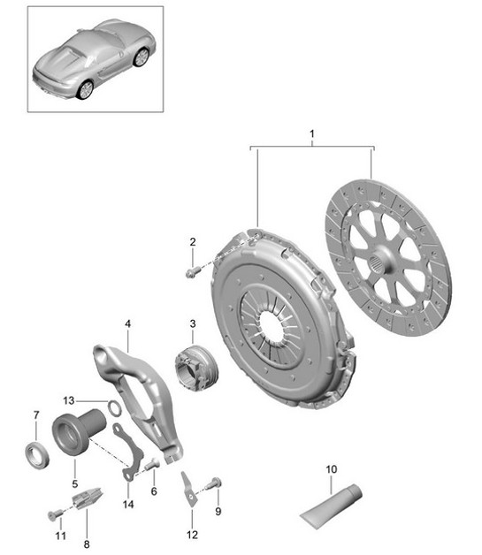 Diagram 301-000 Porsche Macan (95B) MK1 (2014-2018) Transmission